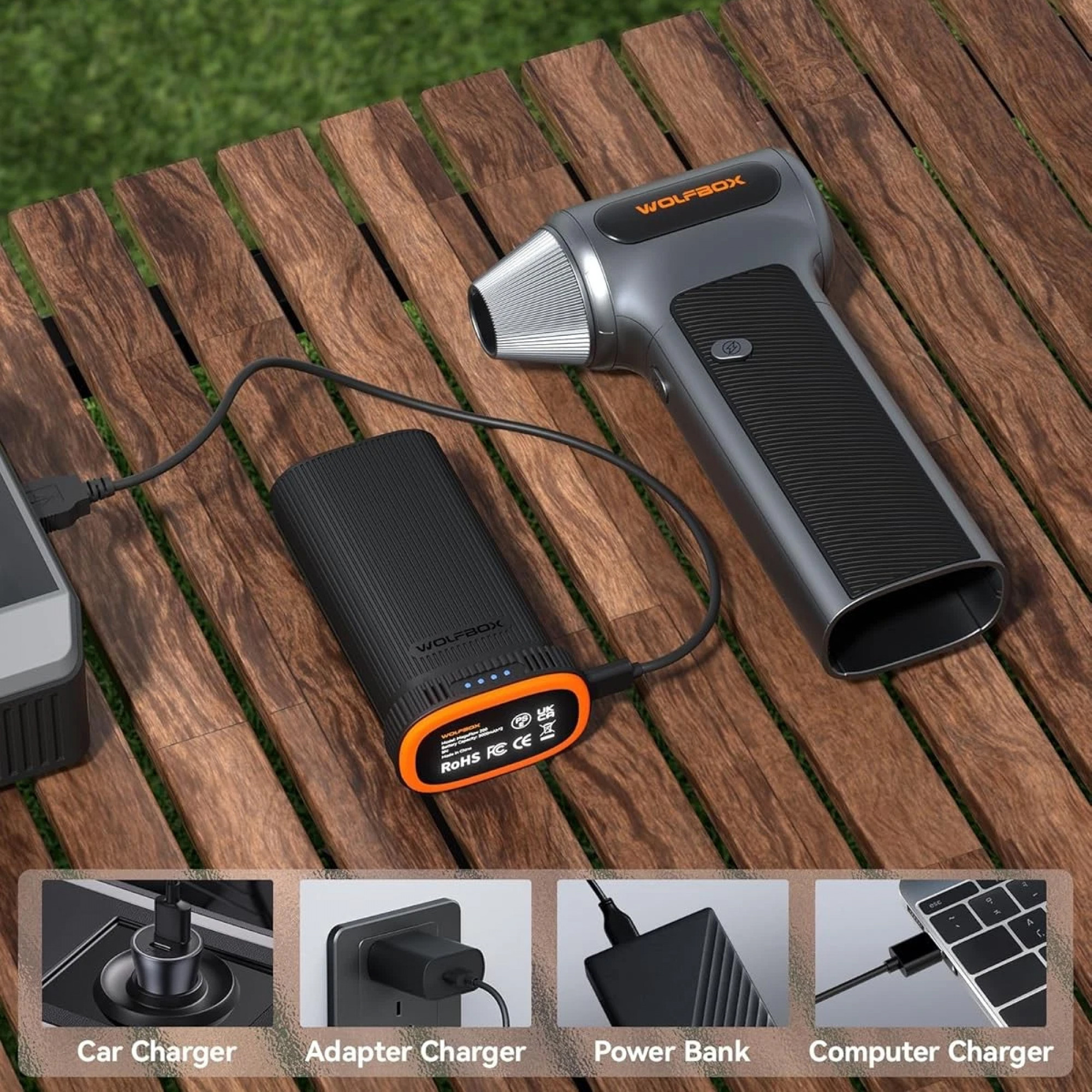 Електричний повітродув WOLFBOX MF200